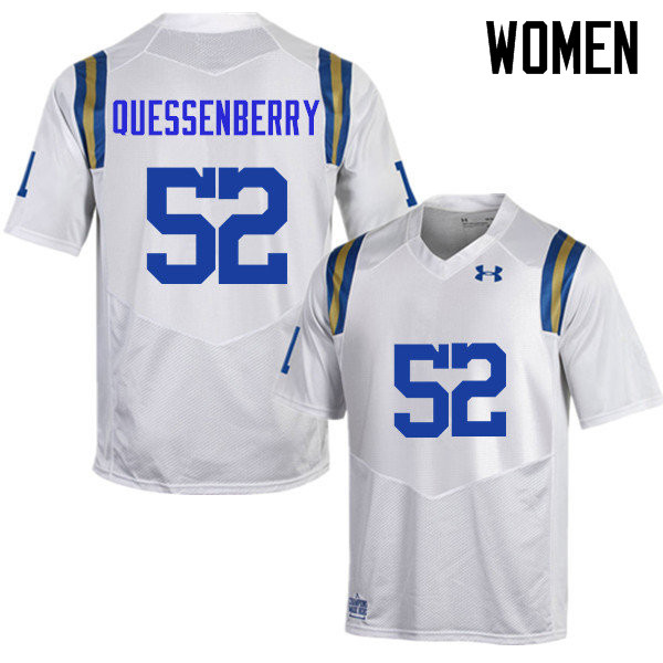 Women #52 Scott Quessenberry UCLA Bruins Under Armour College Football Jerseys Sale-White